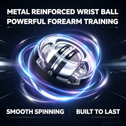 Auto Start Wrist Trainer Power Ball, Metal Reinforced Wrist Gyro Ball