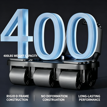 6-Wheel Automatic Rebound Ab Roller for Core Workout