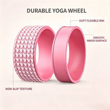 TPU Textured Yoga Wheel for Back Stretching