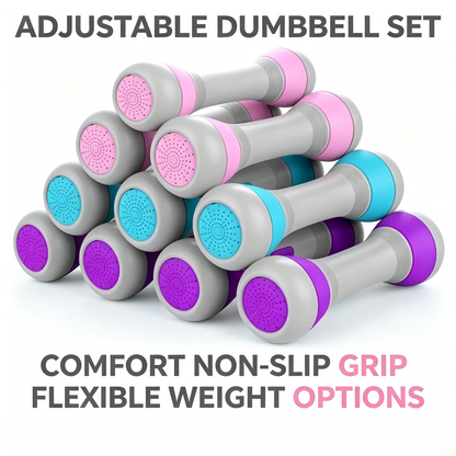 Adjustable Dumbbell Set for Home Fitness
